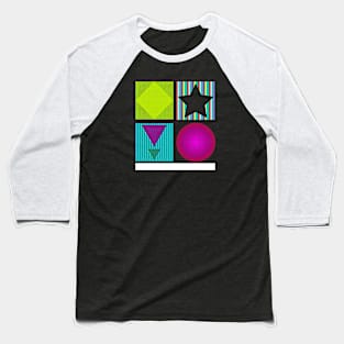 Striped Square Quartet Baseball T-Shirt